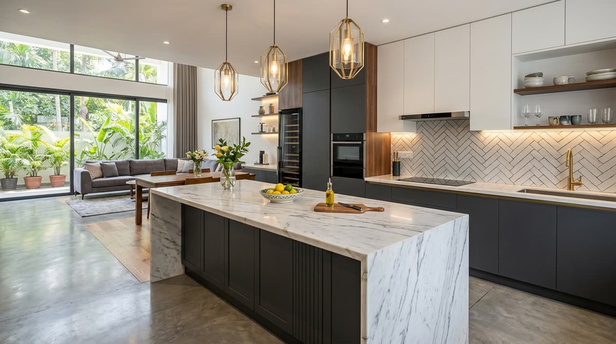 Island Kitchen — Open Plan