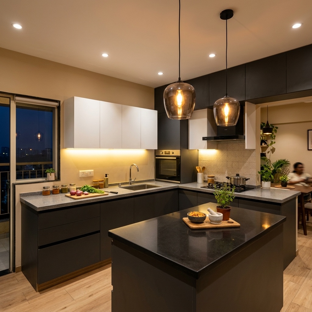 Kitchen Lighting Guide for Indian Homes: Task, Ambient & Under-Cabinet Lighting